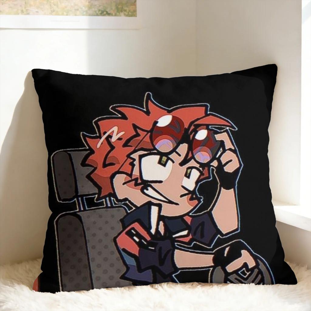 Benny Jackpot Crash Course Eddie Pillow Cover  Kawaii Pillow Case For Office Car Home Decor Soft Cushion Cover Birthday Gift