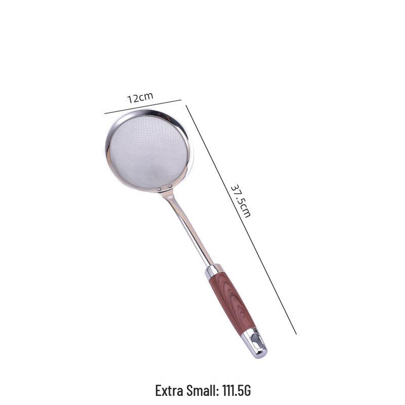 

ZISIZ Wooden Handle Strainer Spoon Set