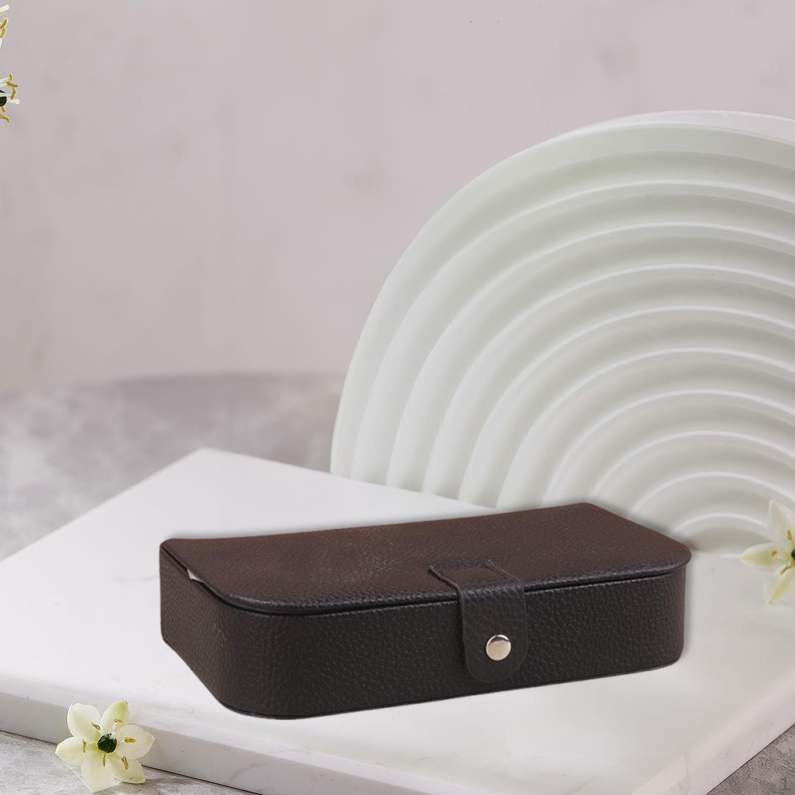 

Jewelry rage Case Organizer Durability Accessory Portable PU Leather Travel Box for s Bangle чёрный