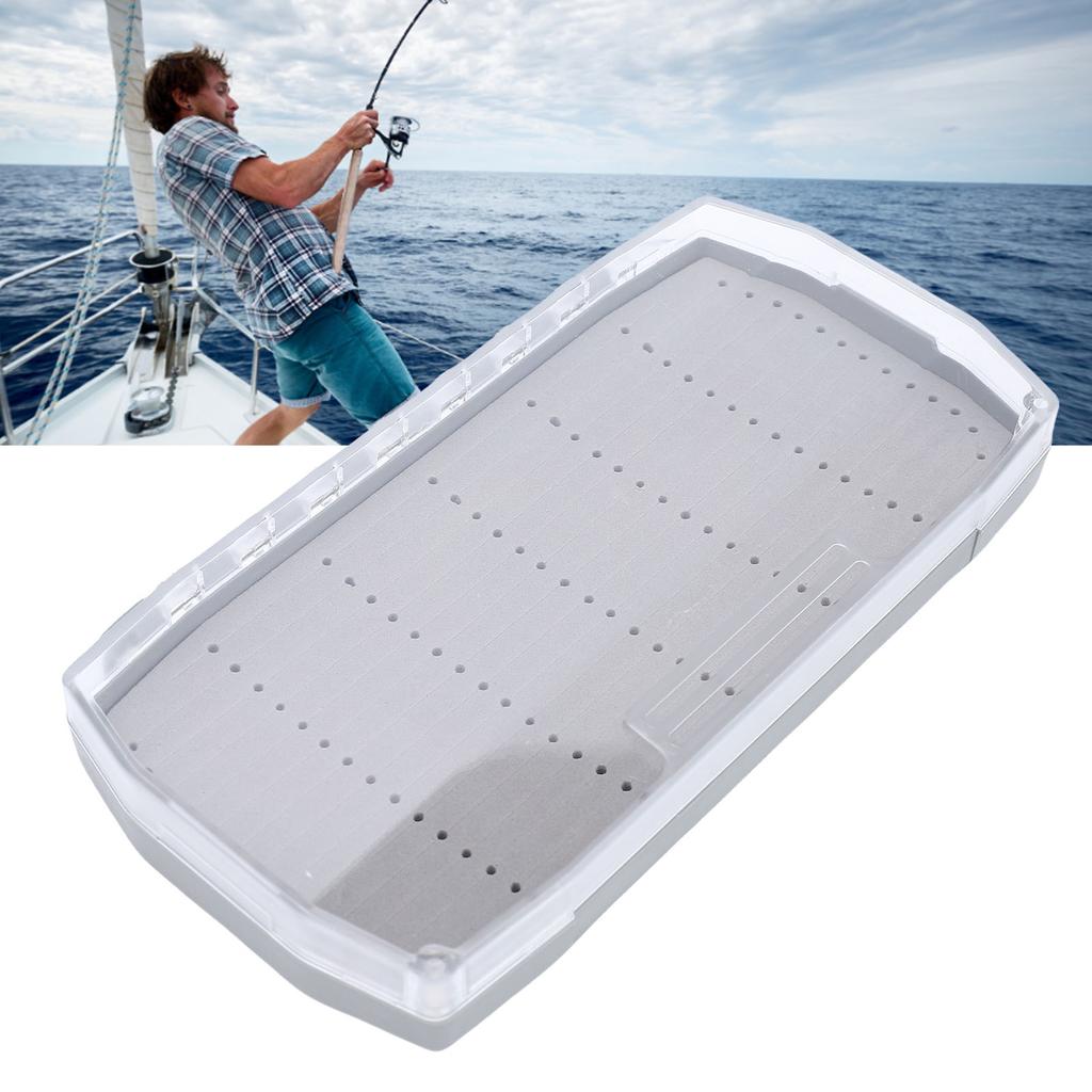 Fly Fishing Box PC Clear Lid EVA Foam Magnetic Portable Fly Fishing Tackle Storage Box for Outdoor