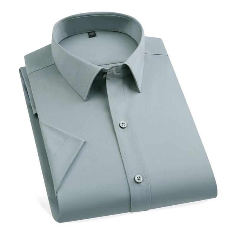 

Мужская рубашка Hongdu Jingshang с коротким рукавом в стиле business casual 47