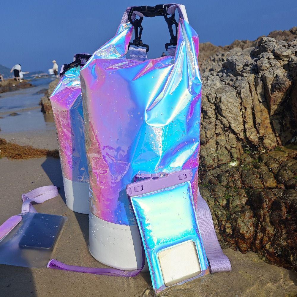 10L/20L Waterdichte Droge Tas Waterdichte Rugzak Grote Capaciteit Zwememmer Tas Lichtgewicht met Schouderbanden