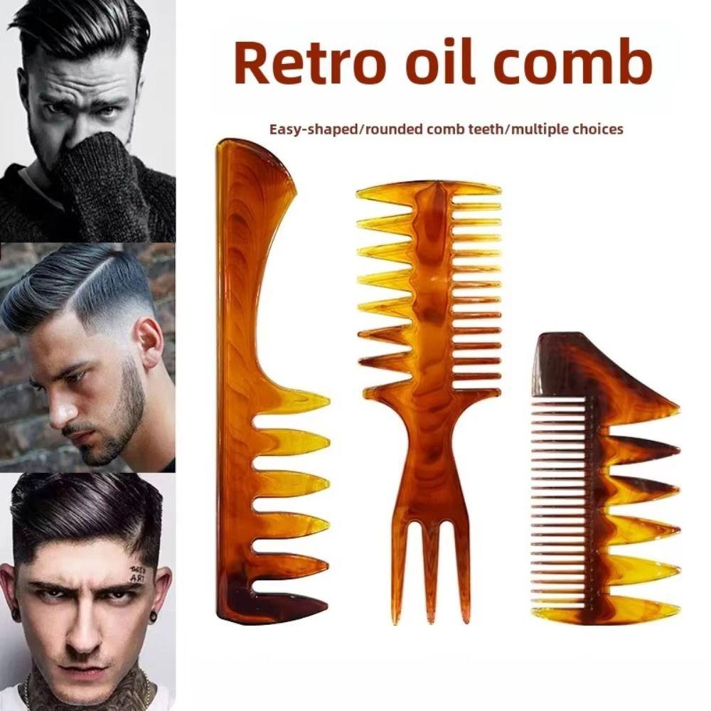Flat Double-Sided Flat Comb Wide Toothed Hair Oil Head Comb Vintage Wide Tooth Comb
