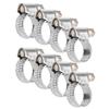 20Pcs Hose Clamp Stainless Steel Rustproof Anticorrosion Sturdy Hose Clip for Motor Vehicles Petrochemicals