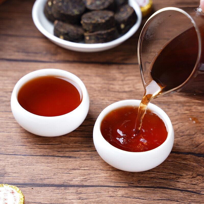 Yunnan Pu'er Tea Glutinous Aroma Xiao Tuo Tea Strong Aroma  Aged Ripe Tea 500G