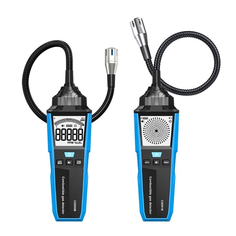 Portable Combustible Natural Gas Leak Location Determine Meter Tester Analyzer Accurate Detection with Sound Light Alarm