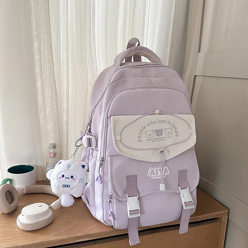 High value, fresh and sweet Macaron backpack, simple and lightweight backpack for junior high school students
