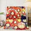 South Friends Adventure Blanket Flannel Blanket for bed, sofa, Camping, Hiking, Picnic Essentials, gift for family Fan gifts