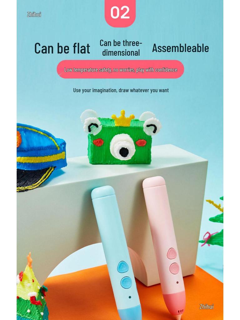 3D Low-Temperature Graffiti Pen for Students and Kids - Perfect for Creative Boys and Girls' Birthdays