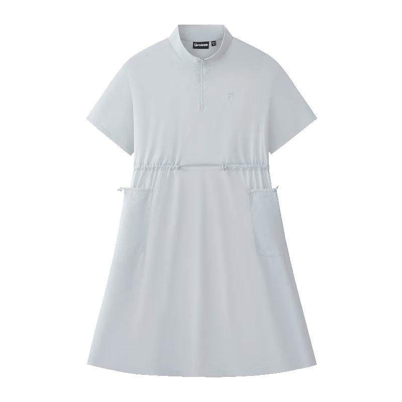 FILA FUSION Women s Cool-Touch Short Sleeve Dress S сине-серый