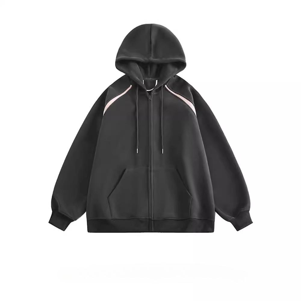 

Men s Hooded Sweatshirt Jacket Loose Zipper Cardigan XXL