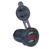 12V-24V Dual USB 2 Port Car Boat Charger Socket Voltage Digital Panel Volt Meter