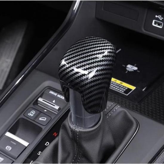 Carbon Fiber Look Gear Shift Knob Cover Trim 1pcs For  2024 Honda CRV CR-V
