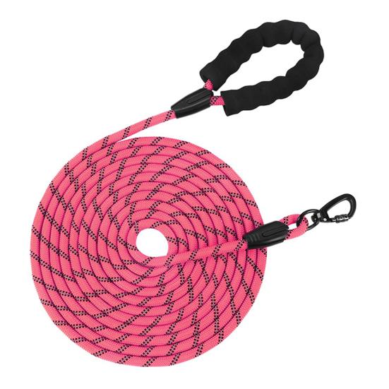 

Pet Leash Heavy Duty Rope Leash for Medium And Large Dogs with Elastic Cushioning And Reflective Strips Extra Long Durable Nylon Webbing for Safe S