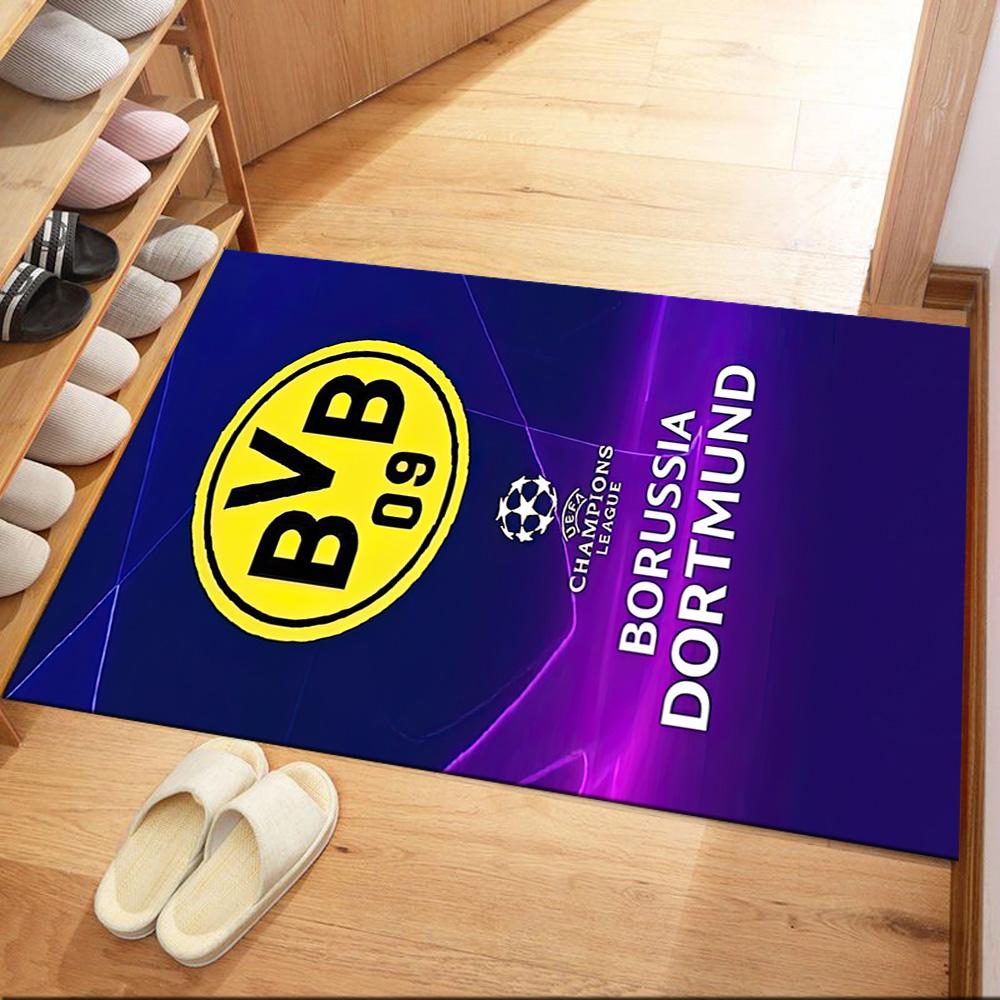 Borussia Dortmund Floor Mat Design For Living Rooms Kitchen Game Room Dining Room Antislip Rug Office Home Decor Birthdaychristmas Gift
