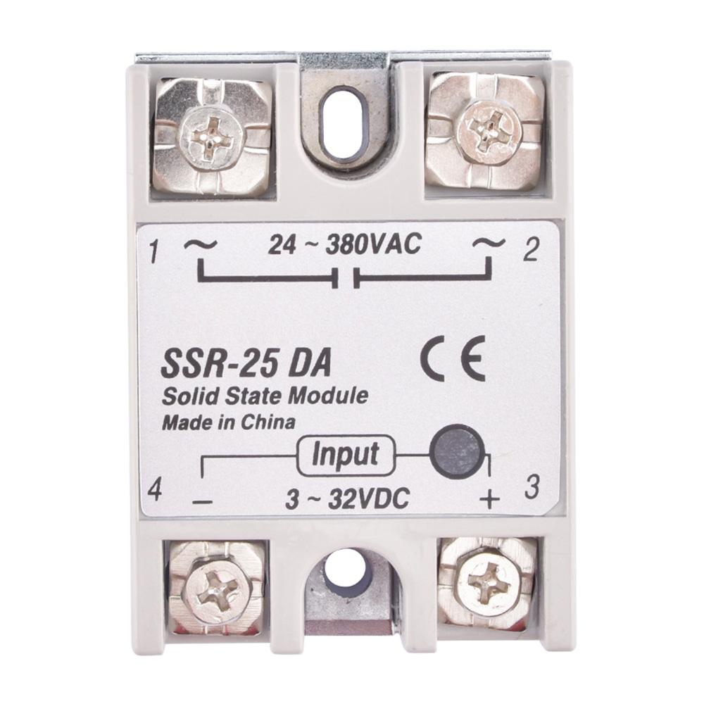 Festkörperrelais SSR-10DA SSR-25DA SSR-40DA SSR-50DA 10A 25A 40A 50A eigentlich 3-32V DC ZU 24-380V AC SSR 10DA 25DA 40DA 50DA