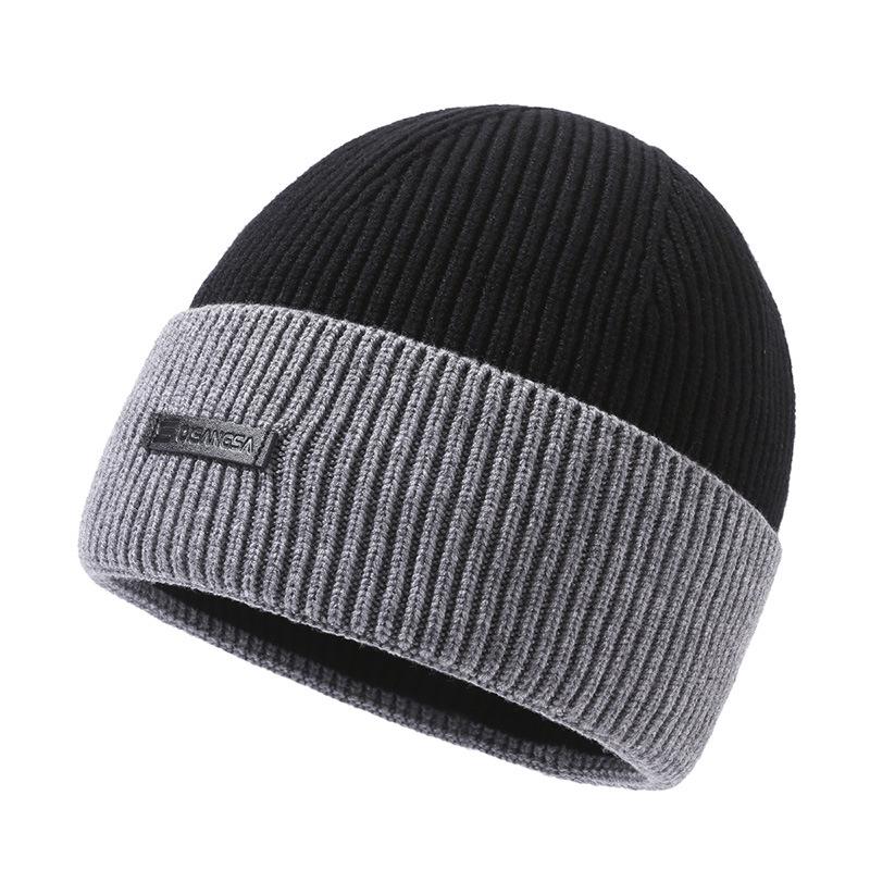 Men's & Women's Warm Knitted Wool Hat: Autumn/Winter Outdoor Cold-Proof Velvet-Lined Cycling Beanie