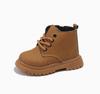 Designer Children Short Boots Simple Pure Color Shoes for Kids Girls Boys Casual Lace Up Student Shoe Child Boots