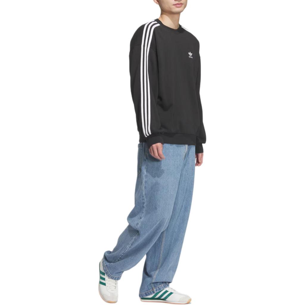 Adidas Originals ADICOLOR OVERSIZE CREW Sweatshirt Men's Black JN9786-