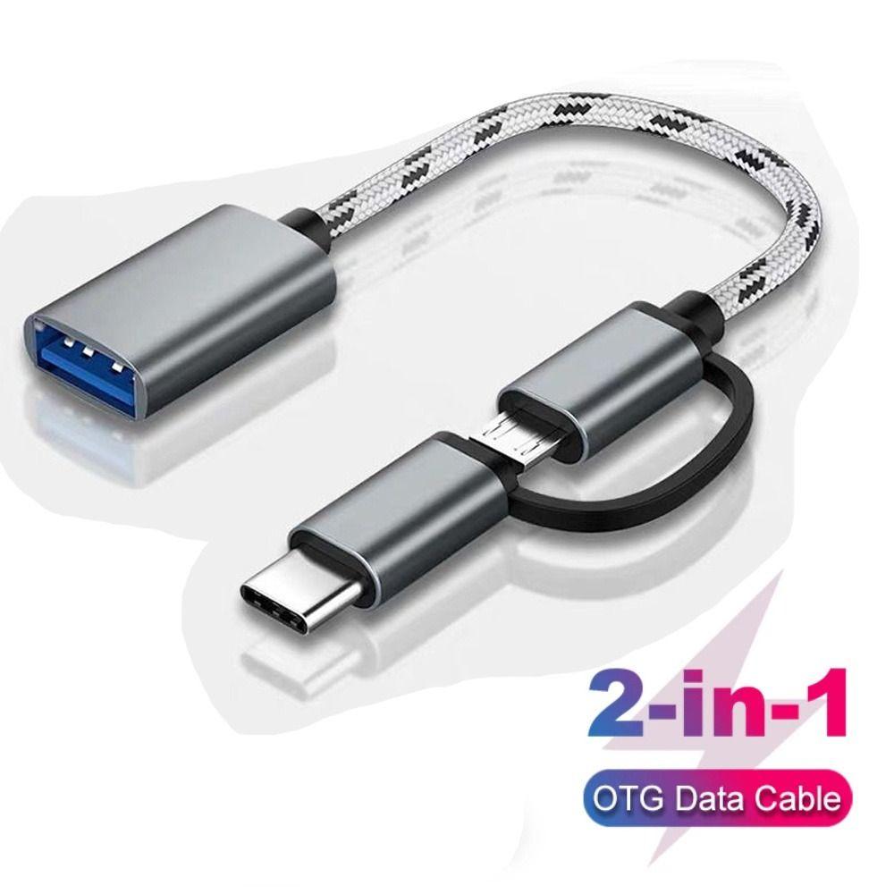 

Кабель-переходник Аксессуары для мобильных телефонов Кабель Micro USB Кабель OTG Type C Кабель USB3.0 для передачи данных серый