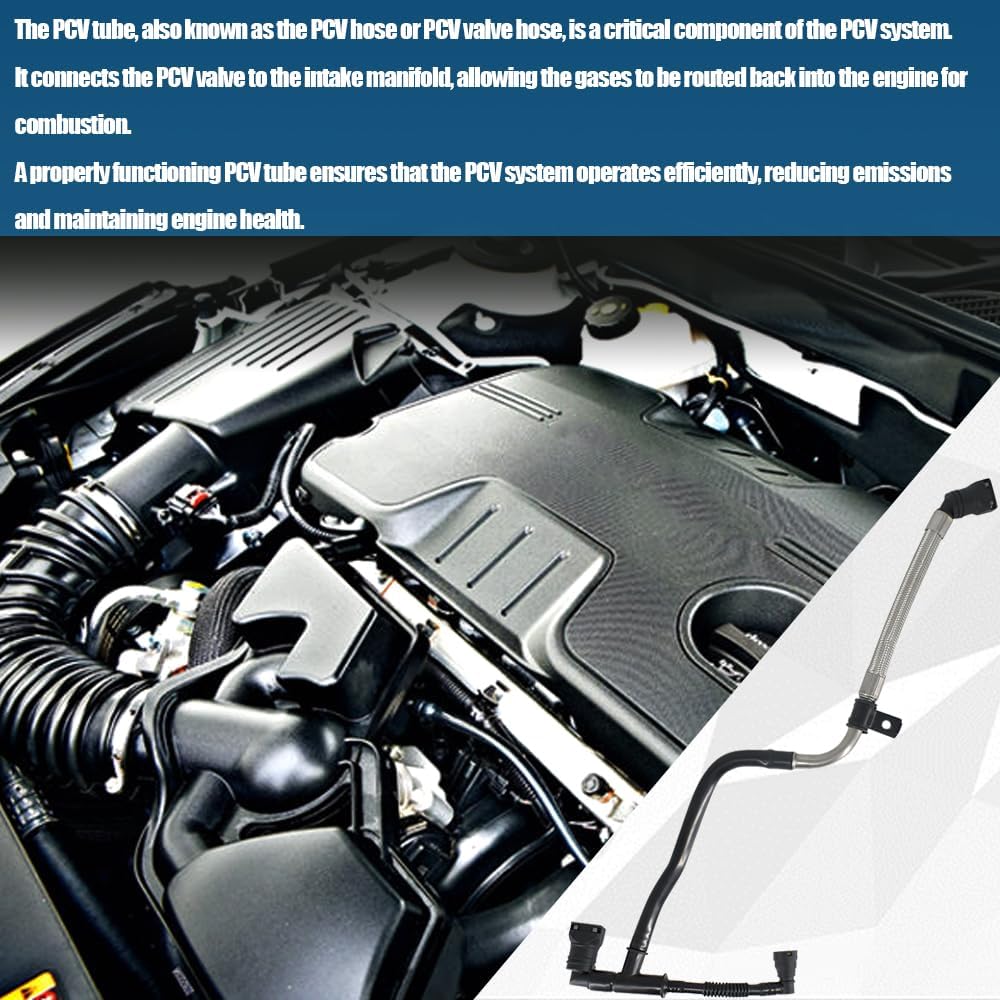 P-C-V Posi-tive Crankc-ase Ventil-ation Tube Fits for 2013-2018 Buick Envision Cadillac ATS Chevy Malibu Replaces 12673868 12654851 12662657 12633740