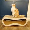 Leon cat scratching post | white | 78x28x24 cm | MruuPruu
