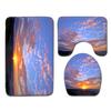 Landscape Bathroom Floor Mat Toilet Three-Piece Set