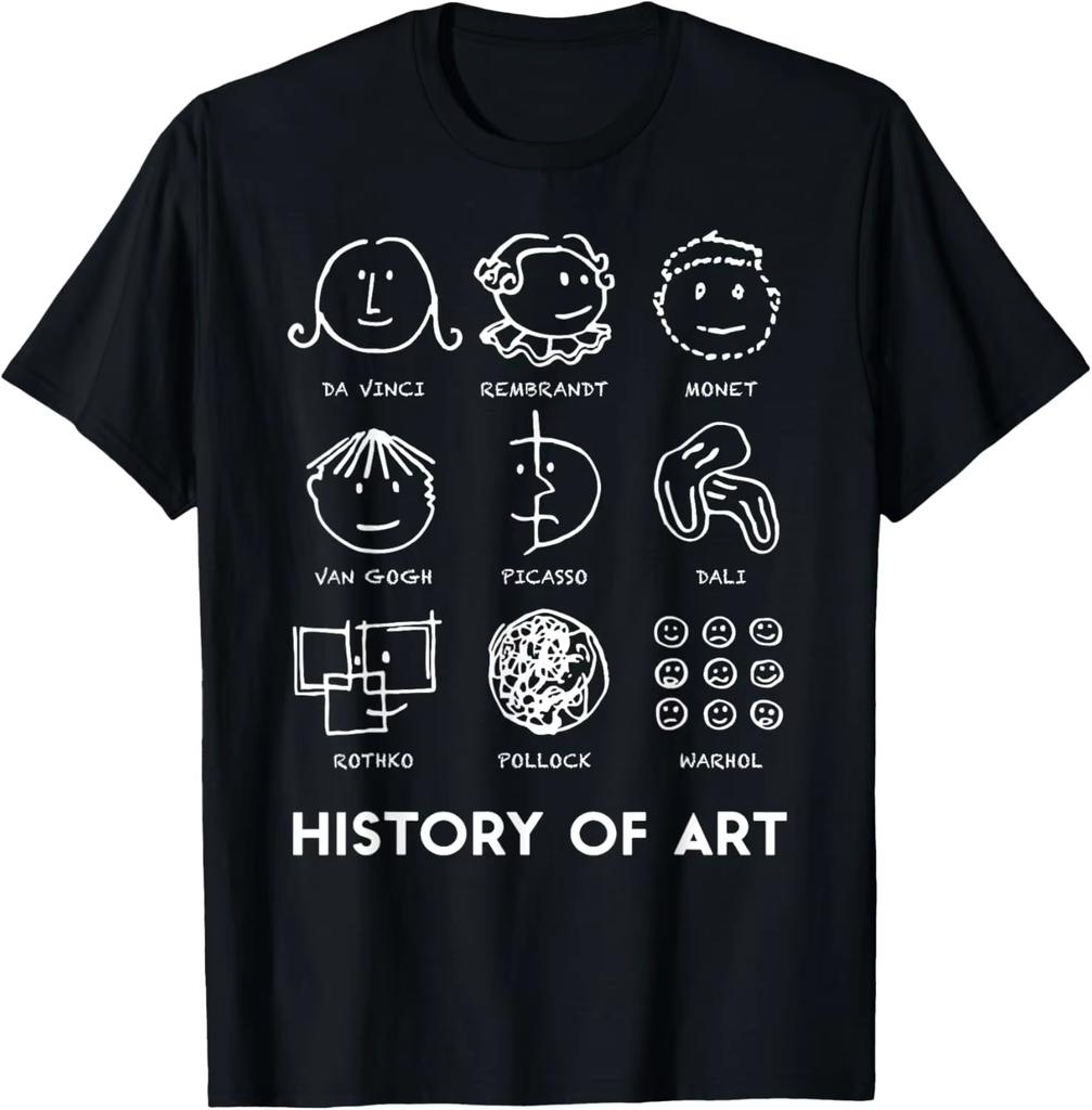 History Of Art For Teachers And Students Graphic Tshirt Funny Love Art Unisex Summer Streetwear Casual Camiseta Hombre Tops