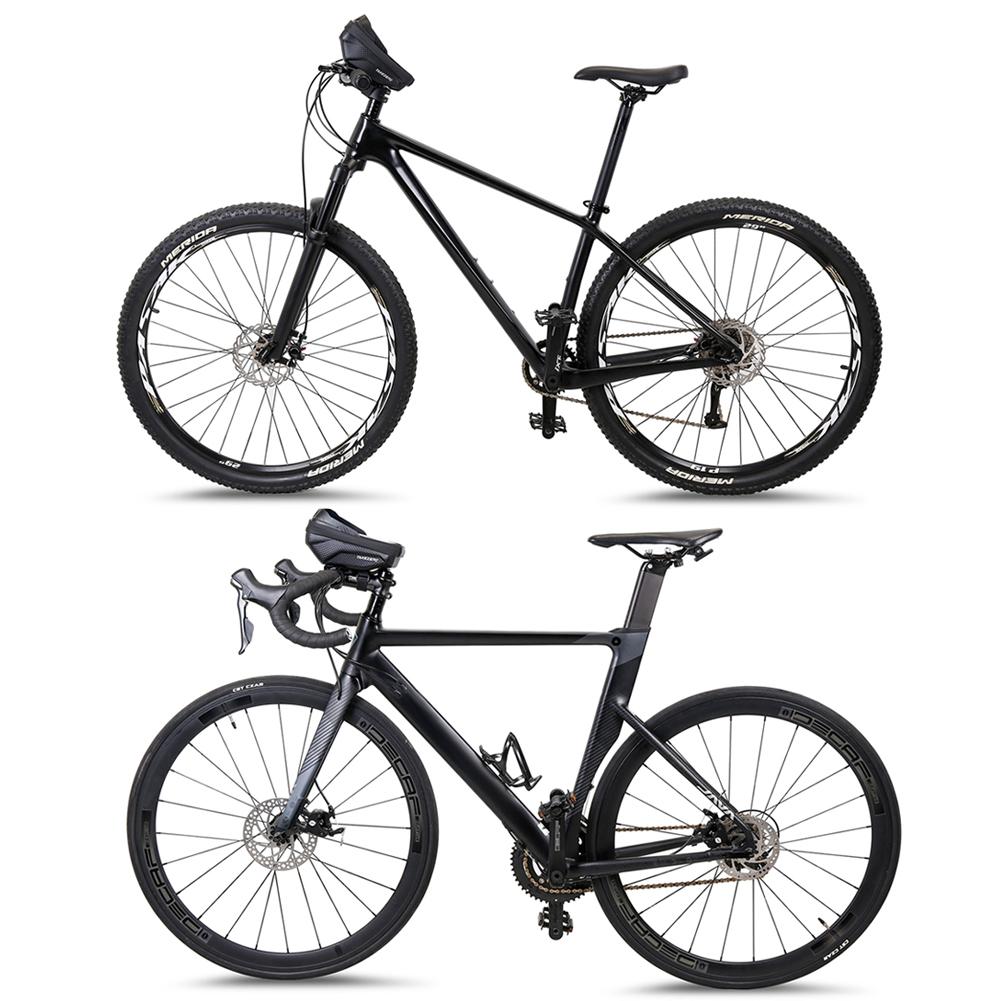 1L Bicycle Front Frame Bag Waterproof Bike Phone Mount Bag Support Touch Screen Bicycle Upper Tube Bag Road Bike Accessories