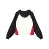 Puma Color Block Letter Hoodie Women Sweatshirt Beige 625819-87