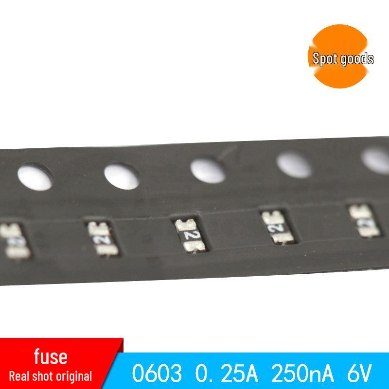 0603 SMD Fuse, 0.25A, 6V, JK-SMD0603-025-6V, Self-Healing, Original Stock