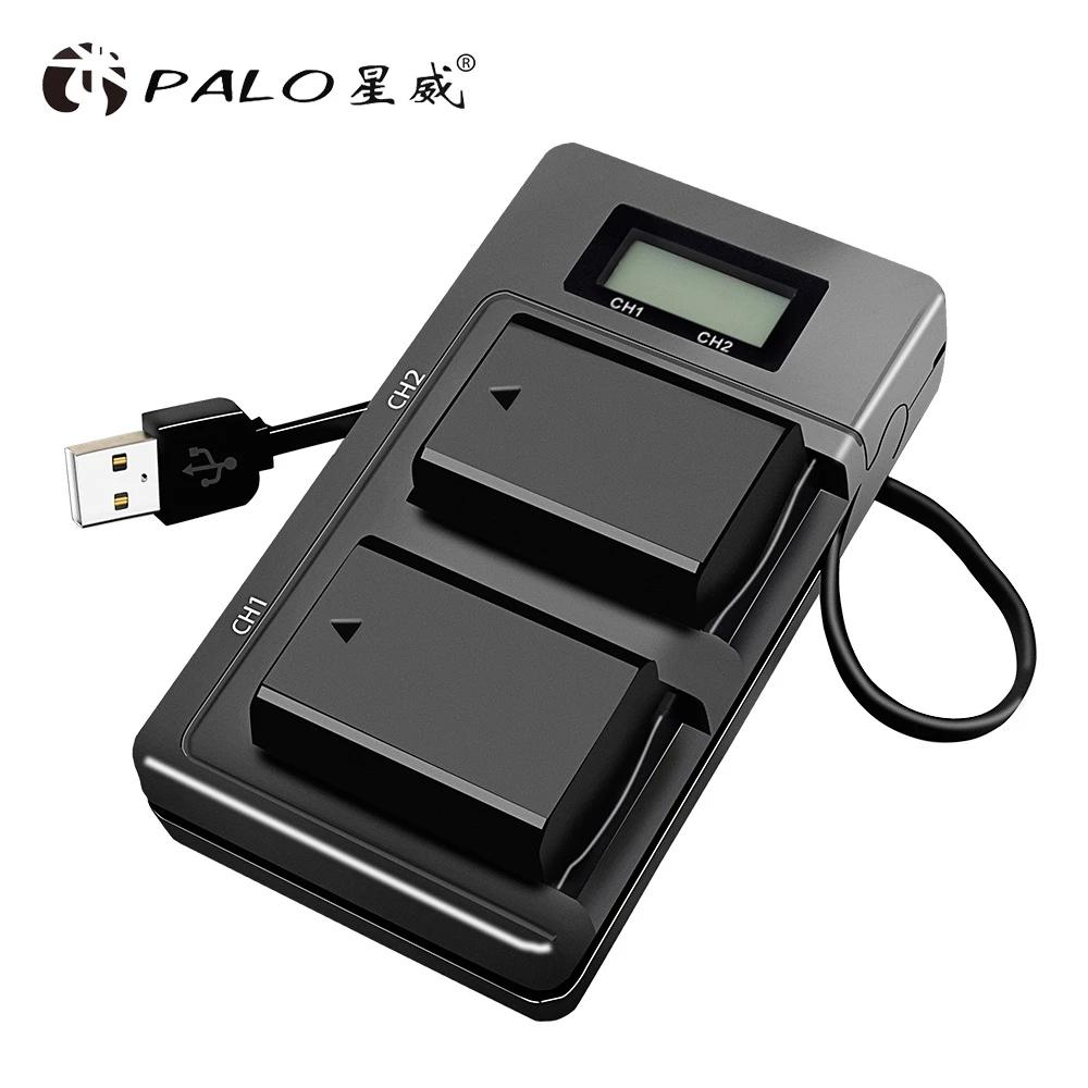 NP-FW50 Batteria Al Litio 1950mAh (2 Pezzi) + Caricabatterie Doppio USB – Compatibile Con Sony Alpha 7, 7R, A6000, A6400, NEX E Altri
