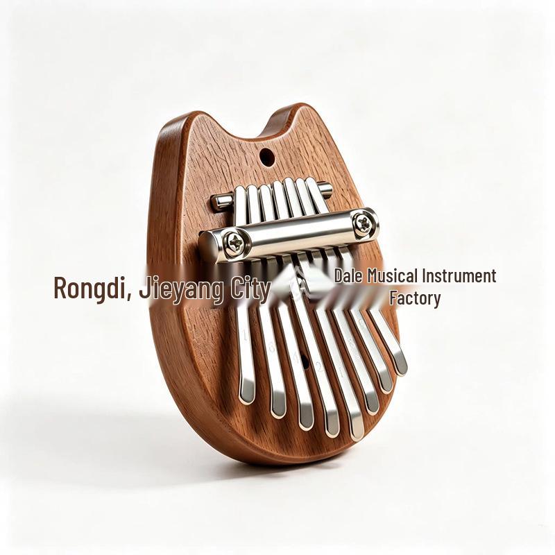 8-Key Mini Thumb Piano: Easy-Learn Solid Wood Kalimba Pendant - Cute Musical Gift