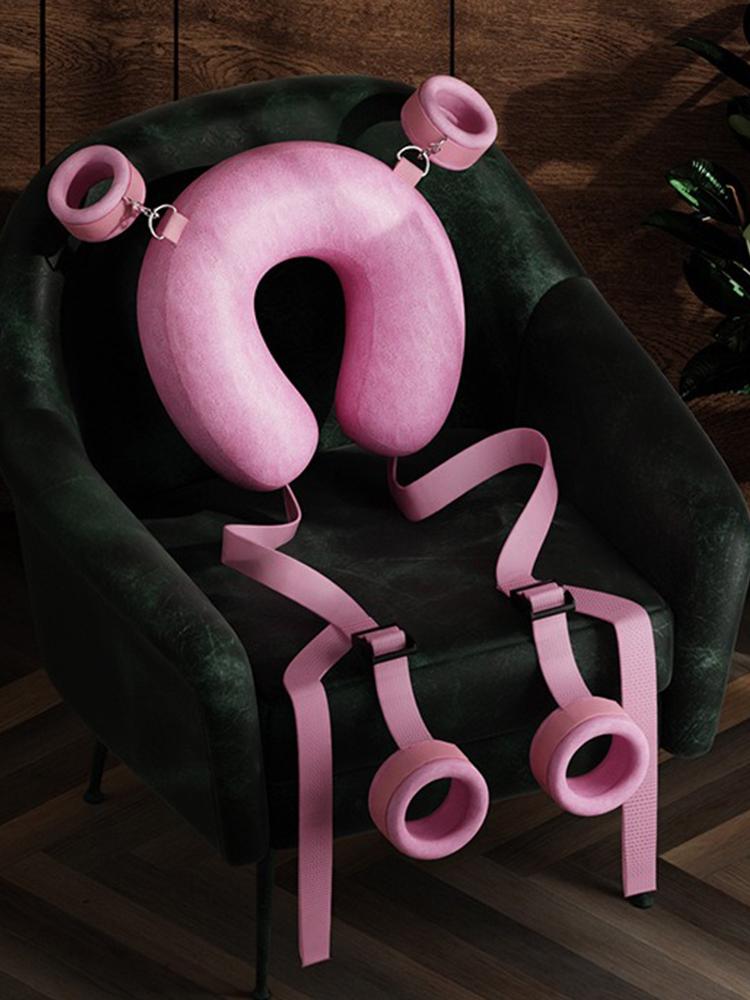 Cuscino Sesso Manette Gambe Aperte Set Giocattoli Sesso SM Polsino Restrittivo per Mani Polsini Gambe Divaricate Polsini Caviglie Attrezzatura Bondage Coppia Giochi per Adulti Giocattolo