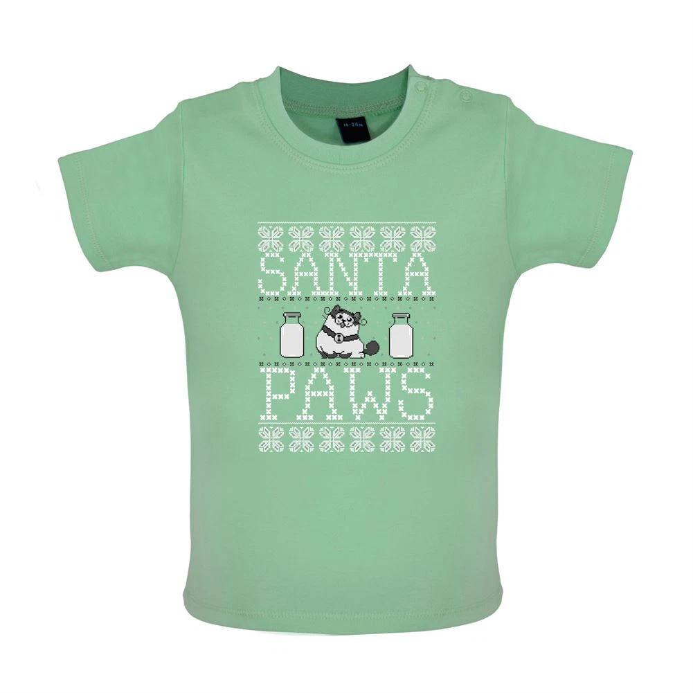 

Santa Paws - Baby Kids Boys Girls Unisex T-Shirt / Babygrow - Cute Dog Christmas Xmas Dogs Pet Love 100
