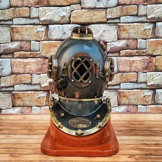 45.72 Cm Marine Diving Helmet US Navy Scuba Diving Helmet Mark V Diving Helmet