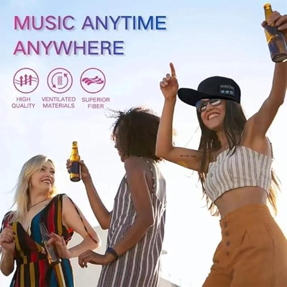 1-5PCS Wireless Audio Hat Bluetooth 5.4 dual speakers outdoor sports external music duck tongue hat Christmas Party Gift Hat