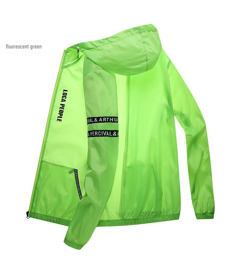 Men's Lightweight Ice Silk Sun Protection Jacket - Breathable, Trendy, Loose-Fit for Outdoor Activities & Fishing