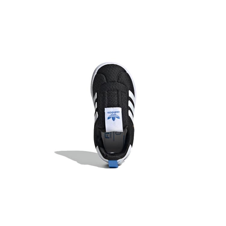 adidas Originals GAZELLE Low Top Toddler Shoes Black White Blue Infant And Toddler EE6294