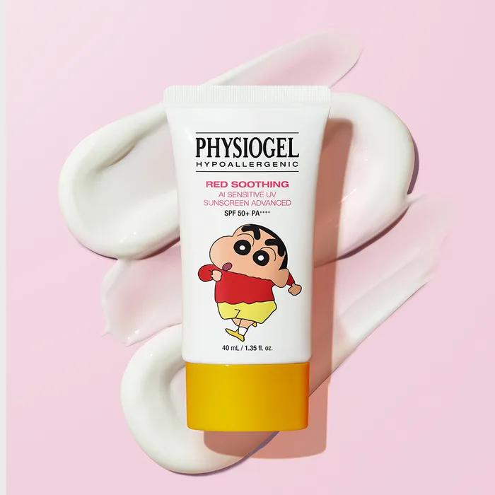 Physiogel_[Crayon Shin-chan Edition] Red Soothing AI Sunscreen Advanced X 3