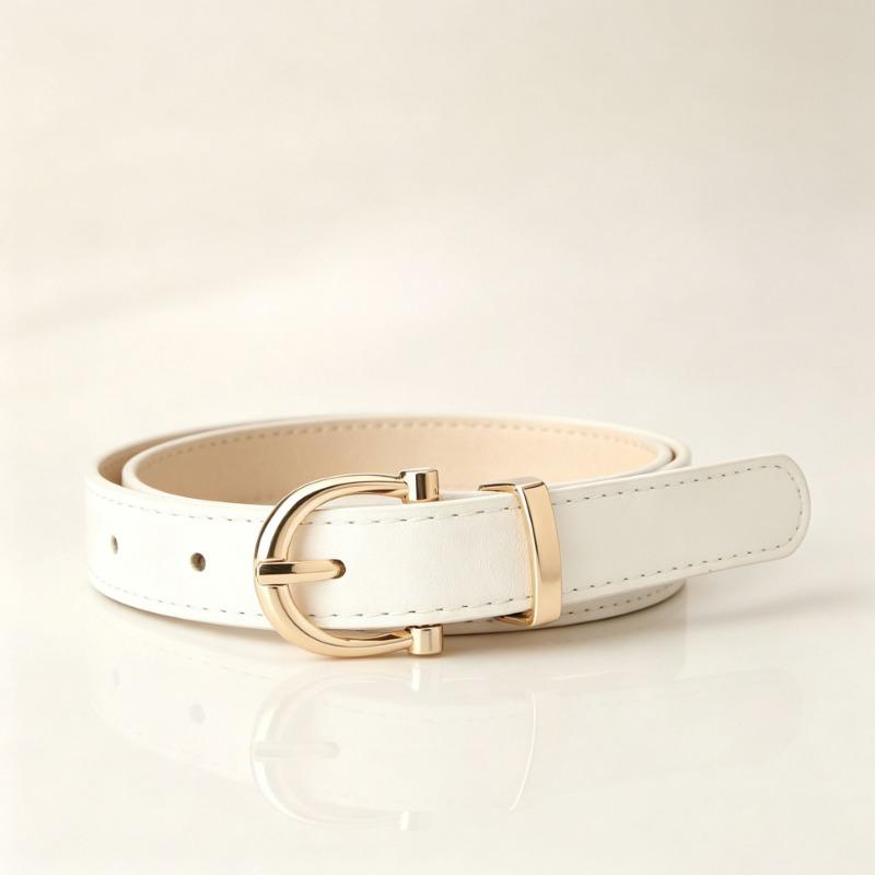 Women S Fashion Pu Leather Belt For Jeans Suits