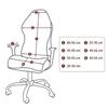 Spliced Color E-Sports Gaming Chair Covers Office Computer Chair Swivel Chair Dust-Proof Protective Cover with Armrest Cover