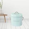 Bucket with Lid Kitchen Tar Carrying Handle Rustproof Easy To Clean