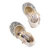 Kid Girl Sequins Faux Pearl Dress Shoes Children Fashionable PU Leather Glitter Flat Shoes for