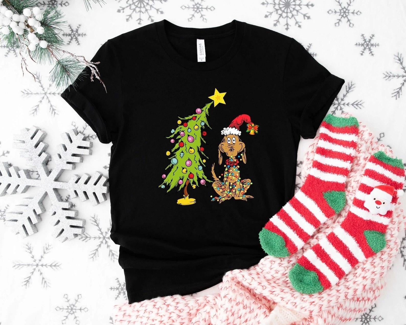 Max Grinch Shirt, Whimsical Grinch Max Tree Shirt, Xmas Party Shirt XL