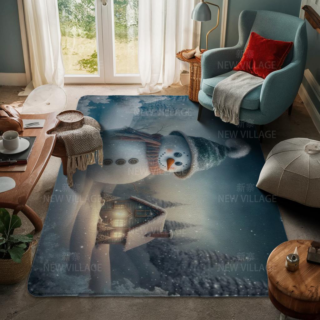 Koberec ke vchodu do domu Rohožka ke dveřím do domu Obývací pokoj Vana Koupelna Protiskluzové koberce s absorpcí vody vana Veselé Vánoce zima