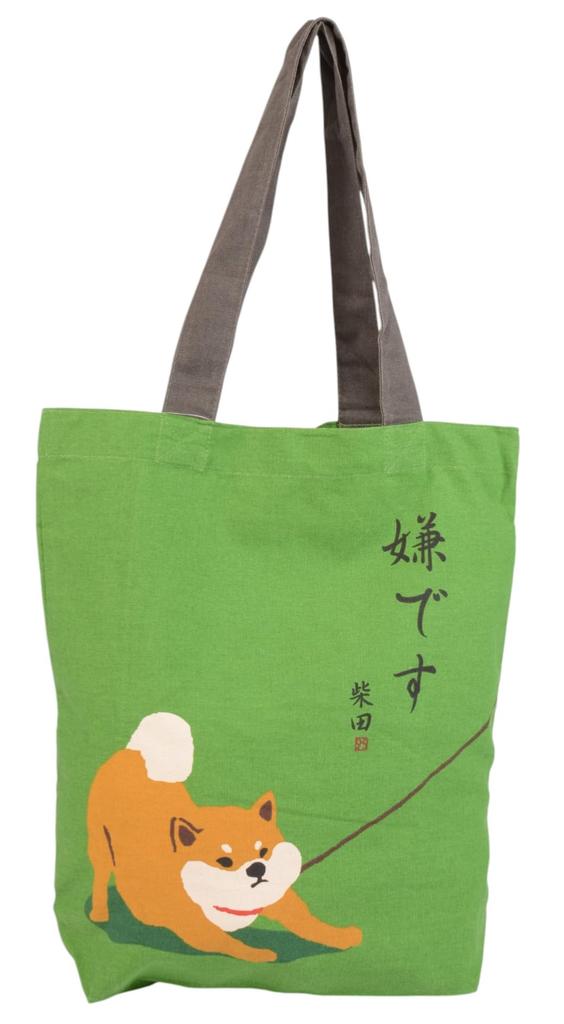 Friends Hill A4 Tote Bag, Iyaiya Shibata-san, Green [IS-284-136]