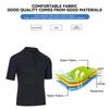 Split Shorty Wetsuit Top Jacket Short Sleeve Shirt 3 Layers Fabrics Front Zipper Wet Suit For Swimming Surfing Snorkeling Kayaking Scuba Diving