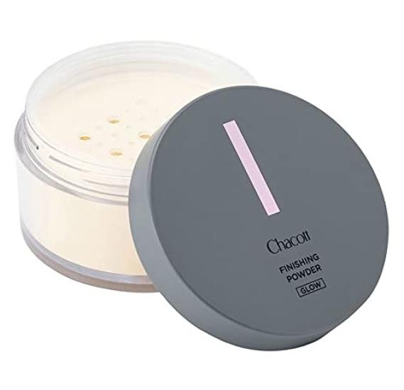 Chacott Finishing Powder Face Powder with Pearl Glitter, Finishing Powder Glow, Color: 789 Honey, 30g
