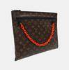 [Pre-Owned] A4 Pouch Monogram Leather Handbag - Very Good #3EFPHN